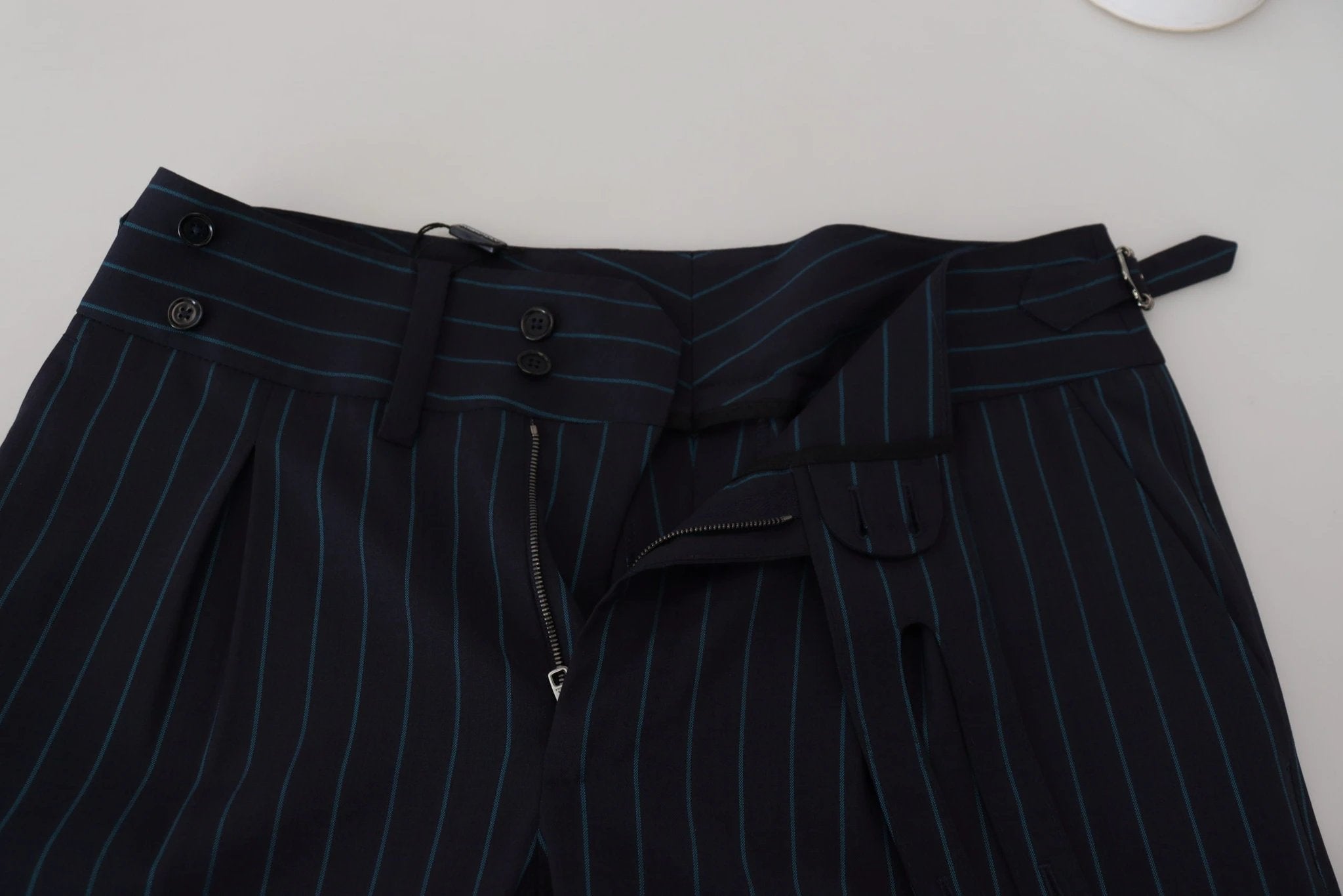 Dolce & Gabbana Blue Striped Men Formal Pants by Dolce & Gabbana