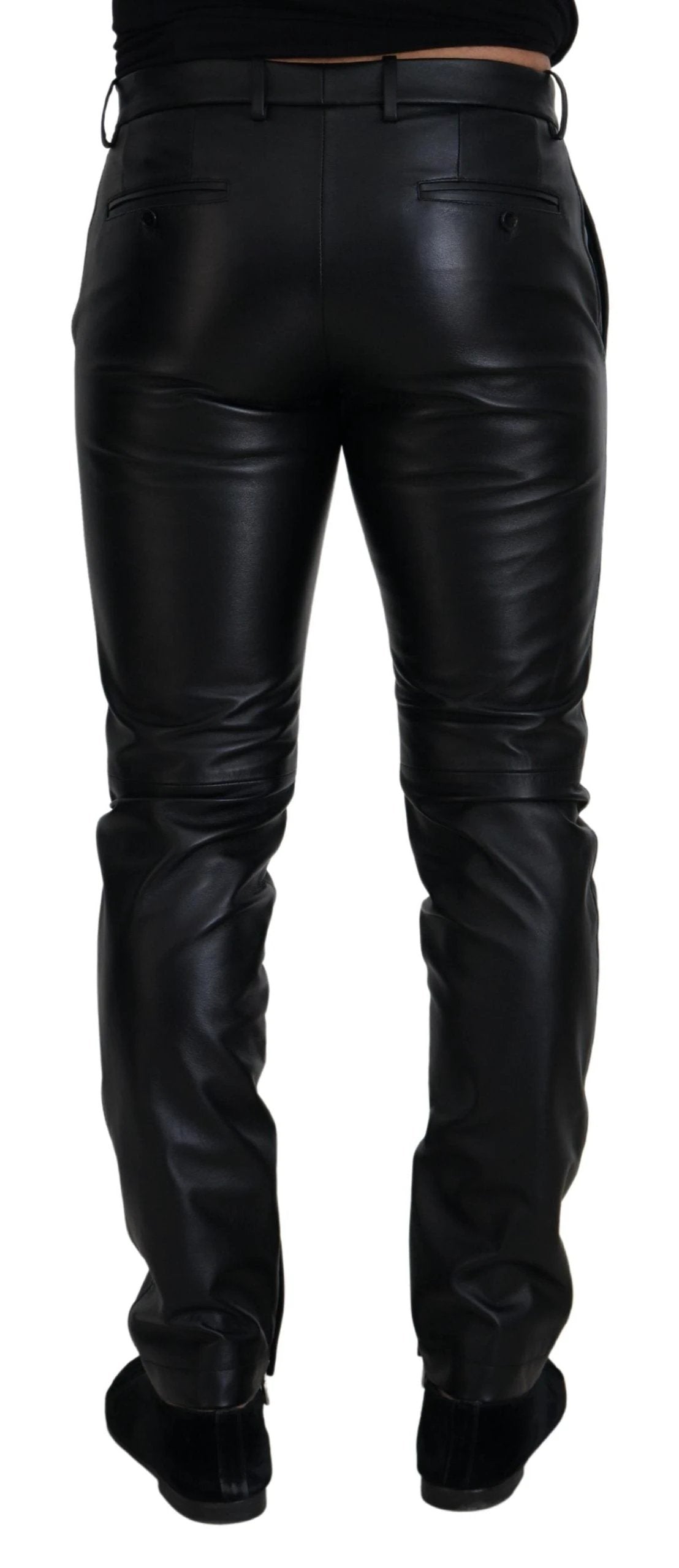 Dolce & Gabbana Black Shiny Stretch Skinny Pants by Dolce & Gabbana