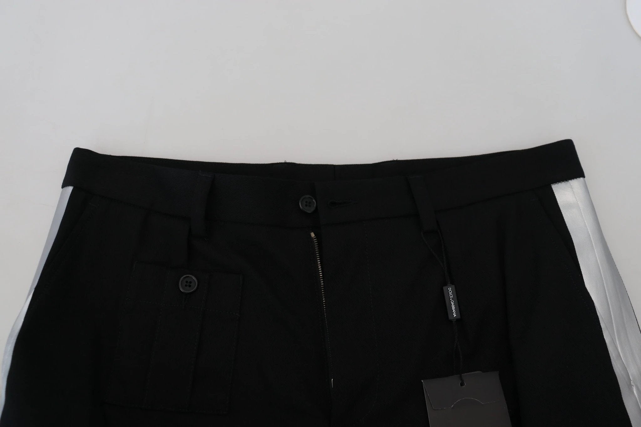 Dolce & Gabbana Black Bermuda Cargo Casual Shorts by Dolce & Gabbana