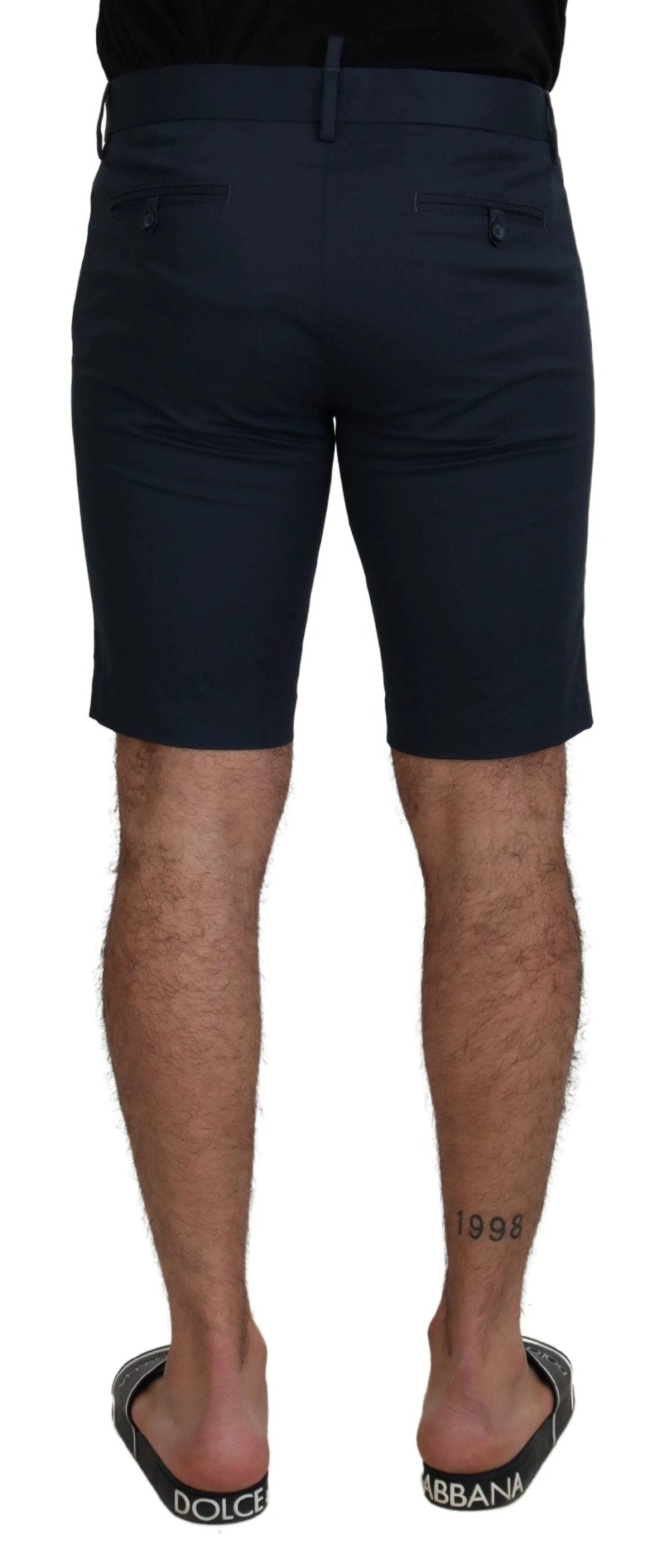Dolce & Gabbana Blue Bermuda Low Waist Men Shorts by Dolce & Gabbana