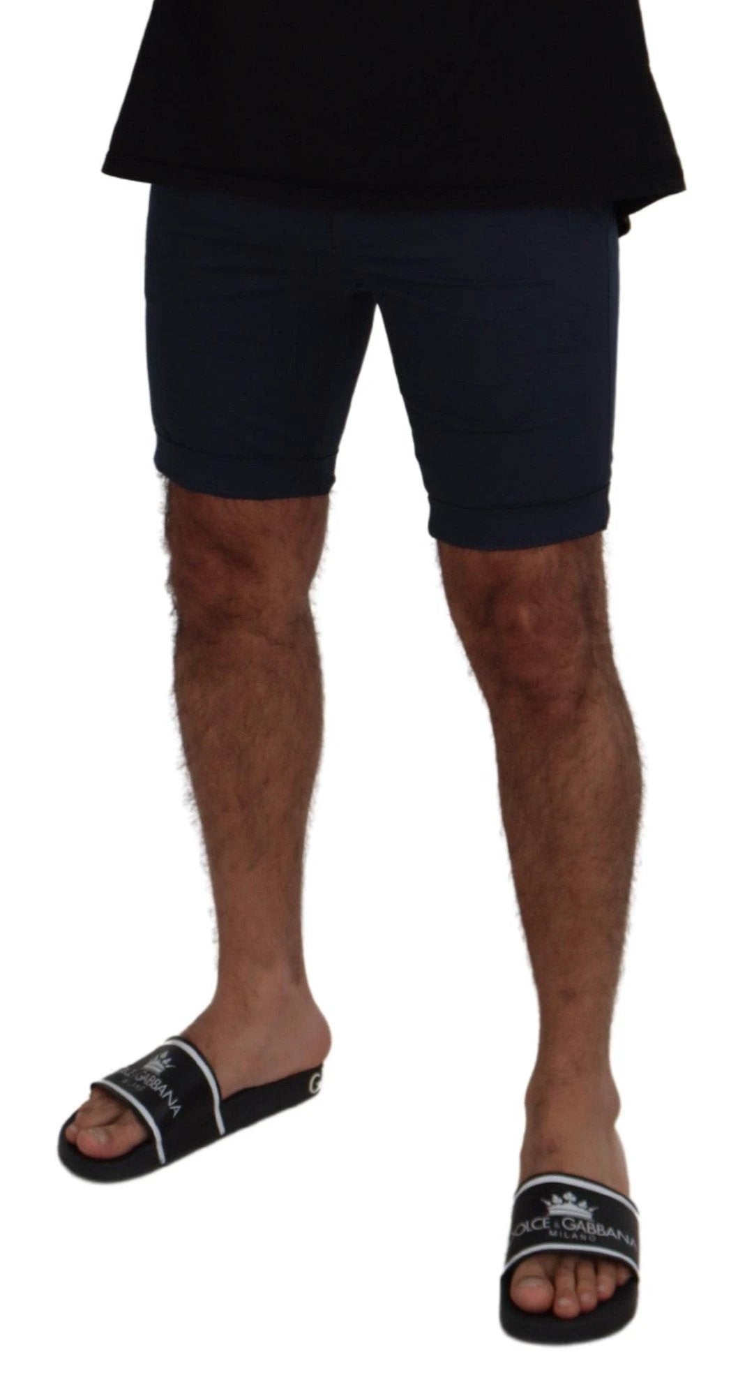 Dolce & Gabbana Blue Bermuda Low Waist Men Shorts by Dolce & Gabbana