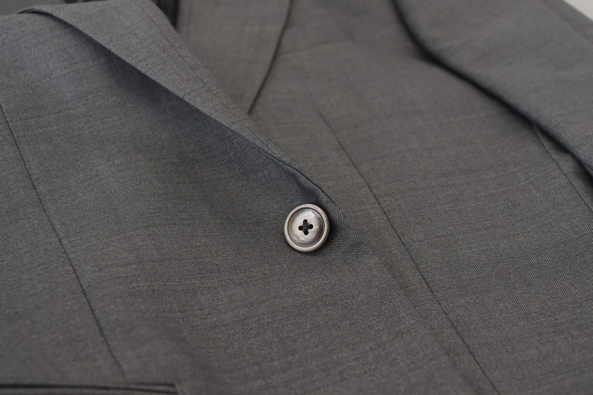 Dolce & Gabbana Gray Wool Silk Slim Fit Jacket Blazer by Dolce & Gabbana