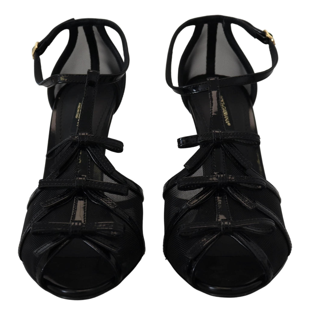 Dolce & Gabbana Black Stiletto High Heels Sandals Shoes by Dolce & Gabbana