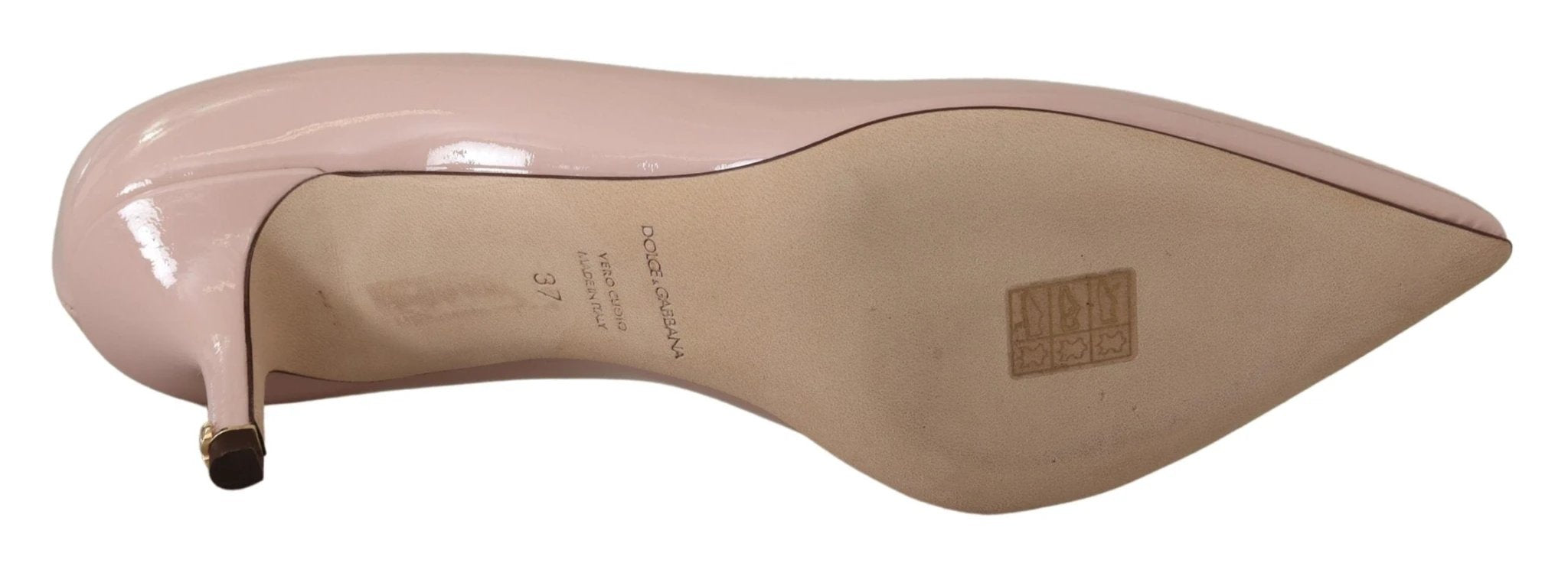 Dolce & Gabbana Pink Patent Leather Kitten Heels Pumps Shoes by Dolce & Gabbana
