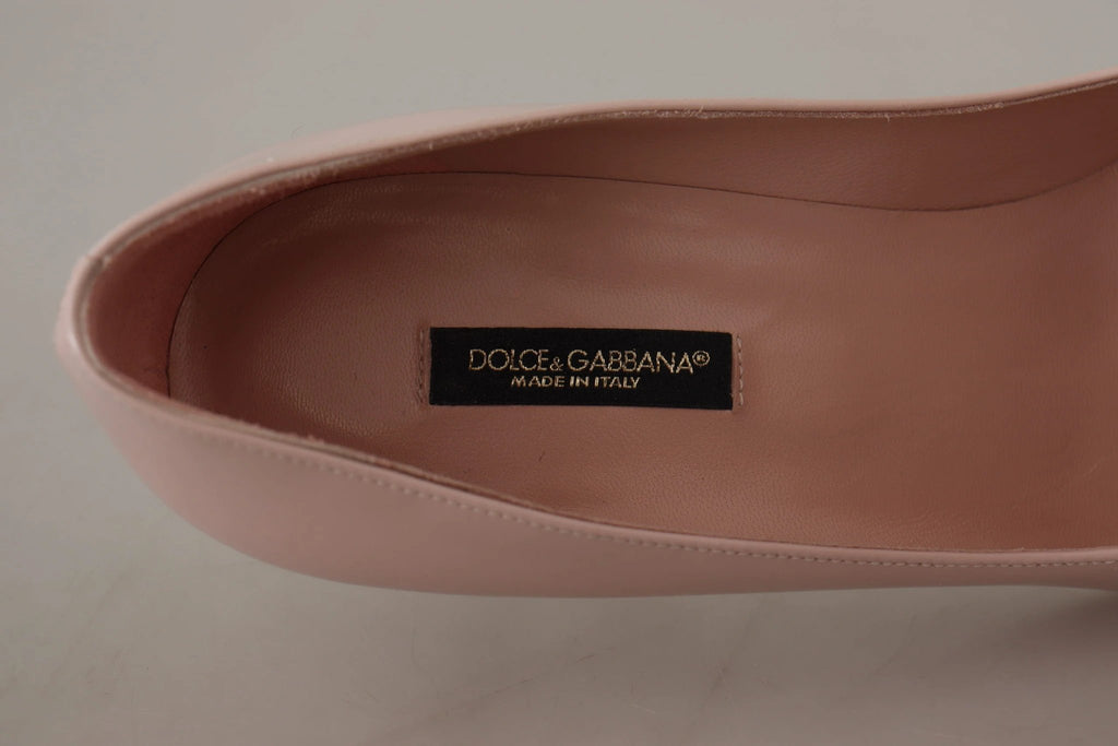 Dolce & Gabbana Pink Patent Leather Kitten Heels Pumps Shoes by Dolce & Gabbana