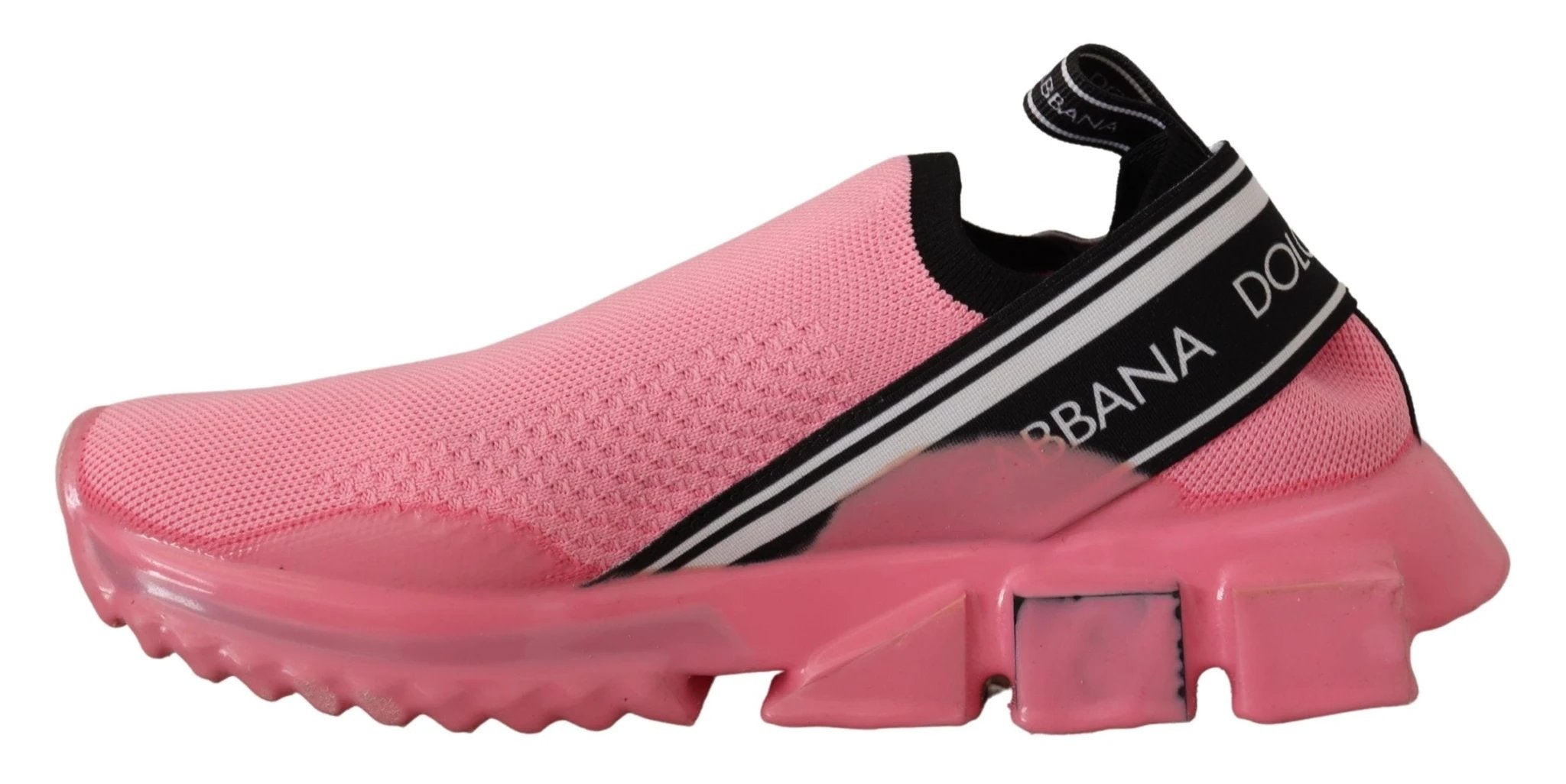 Dolce & Gabbana Pink Low Top Slip On Casual Sorrento Sneakers by Dolce & Gabbana
