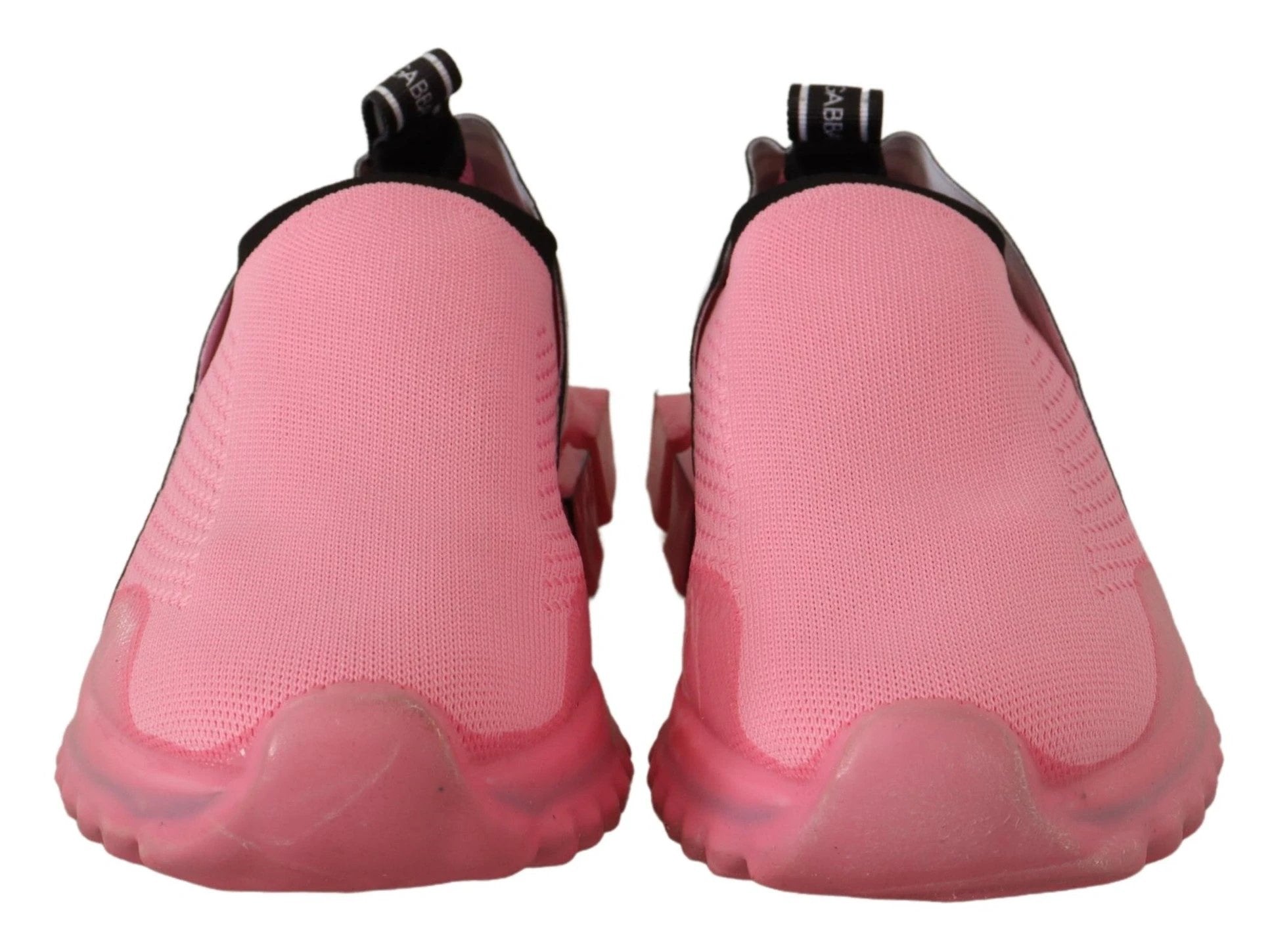 Dolce & Gabbana Pink Low Top Slip On Casual Sorrento Sneakers by Dolce & Gabbana