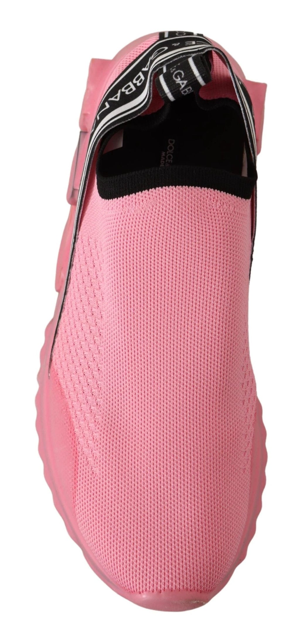 Dolce & Gabbana Pink Low Top Slip On Casual Sorrento Sneakers by Dolce & Gabbana