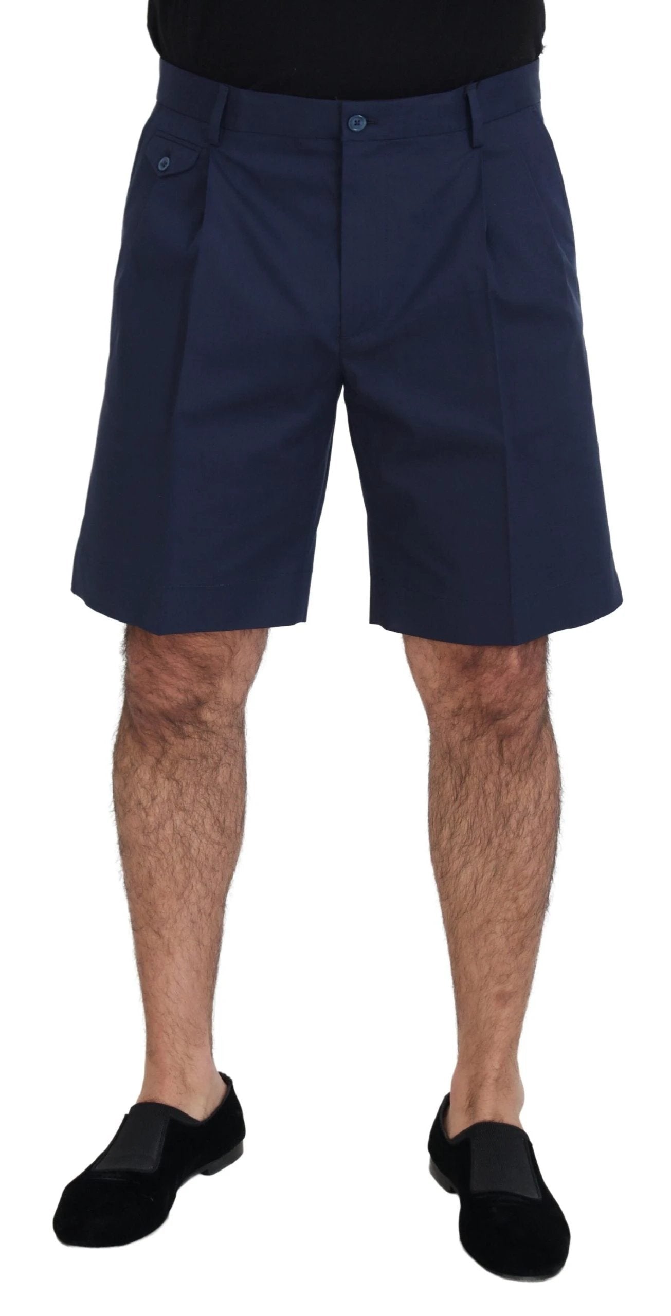Dolce & Gabbana Blue Chinos Cotton Stretch Casual Shorts by Dolce & Gabbana