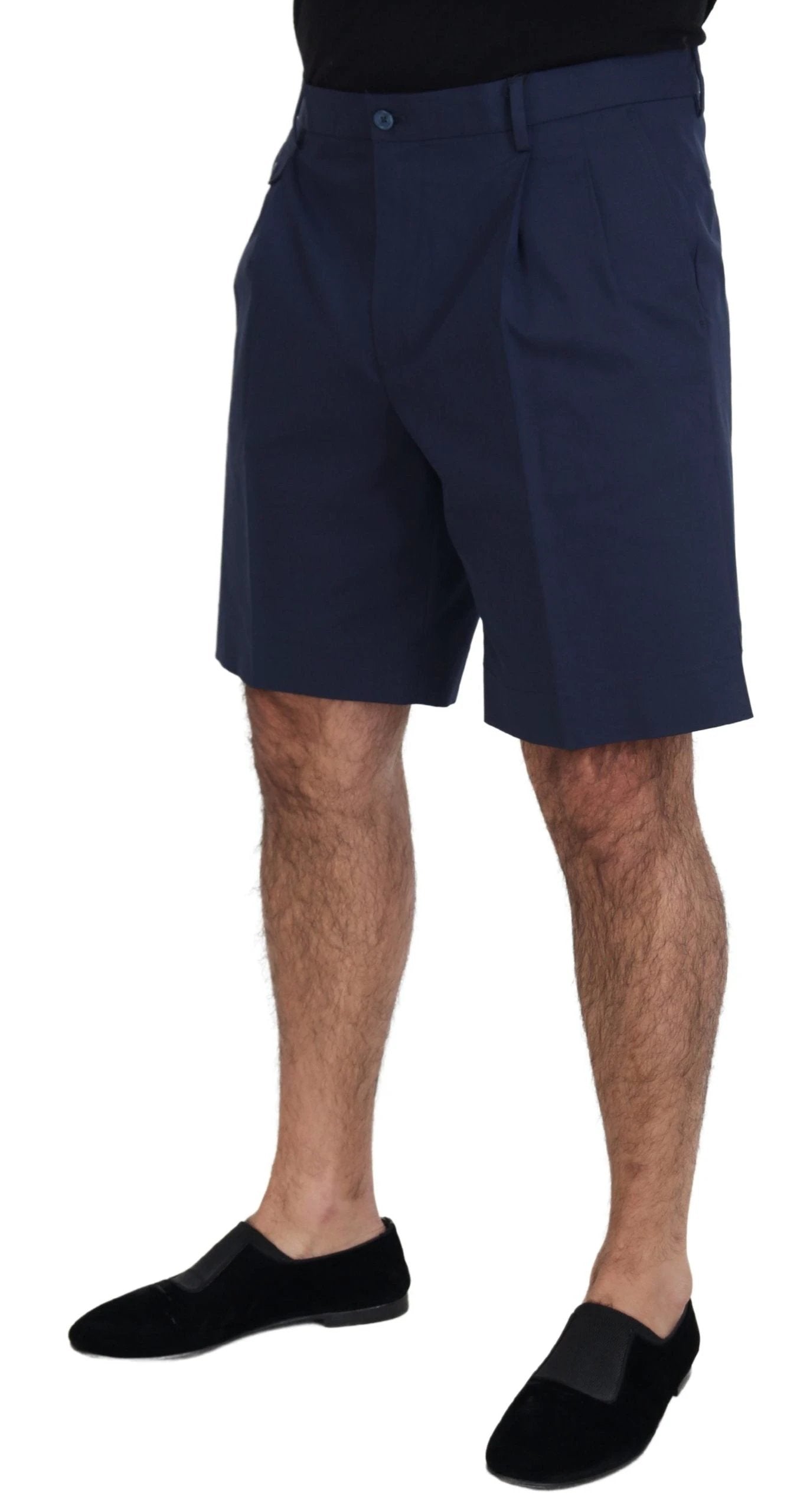 Dolce & Gabbana Blue Chinos Cotton Stretch Casual Shorts by Dolce & Gabbana