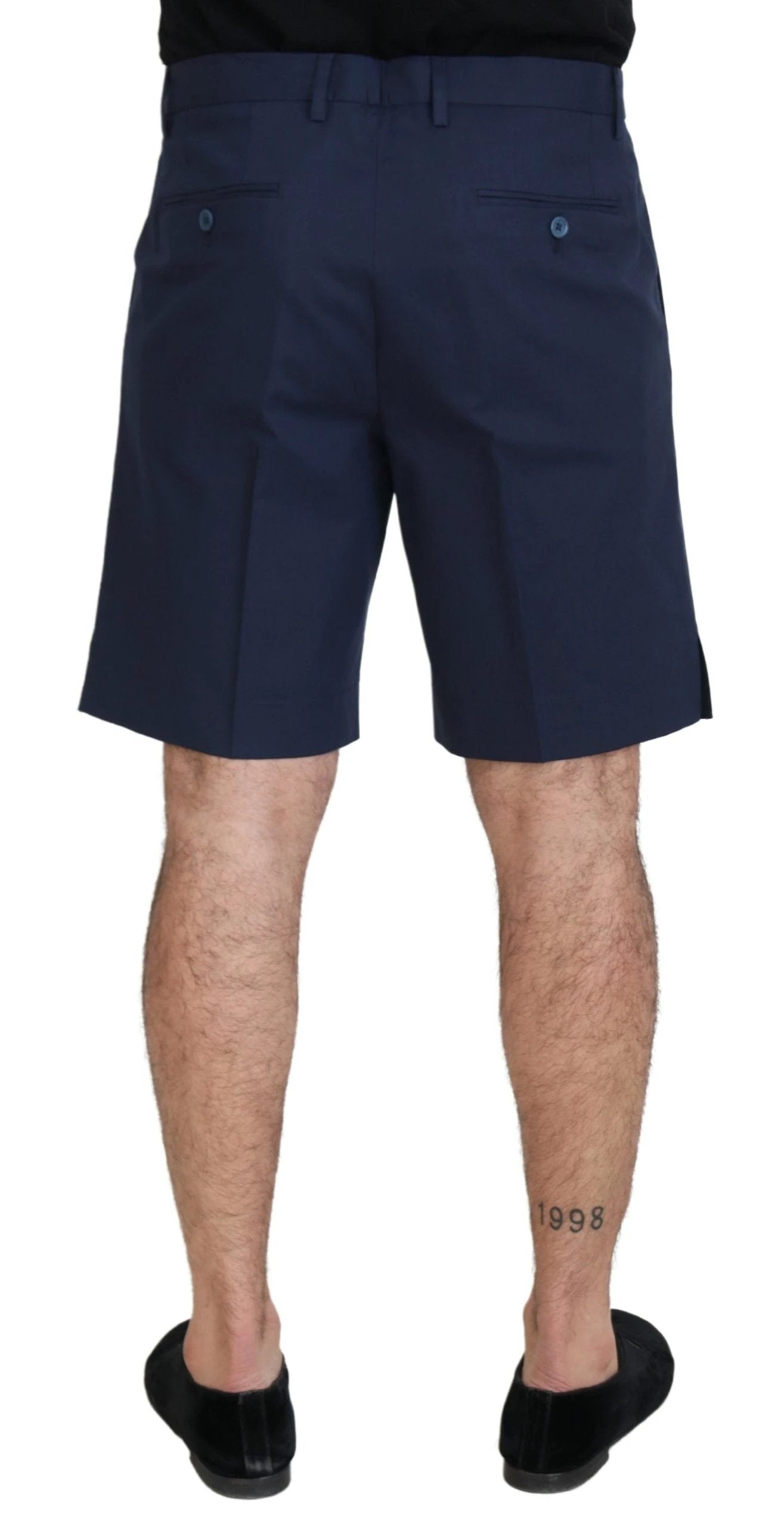 Dolce & Gabbana Blue Chinos Cotton Stretch Casual Shorts by Dolce & Gabbana