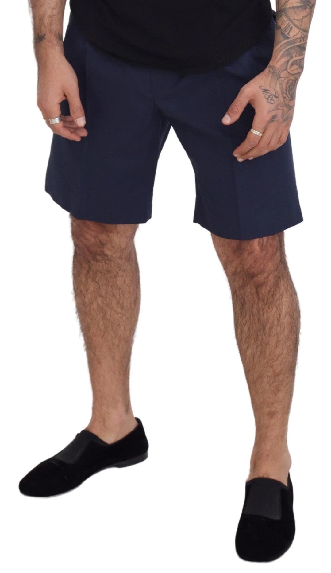 Dolce & Gabbana Blue Chinos Cotton Stretch Casual Shorts by Dolce & Gabbana