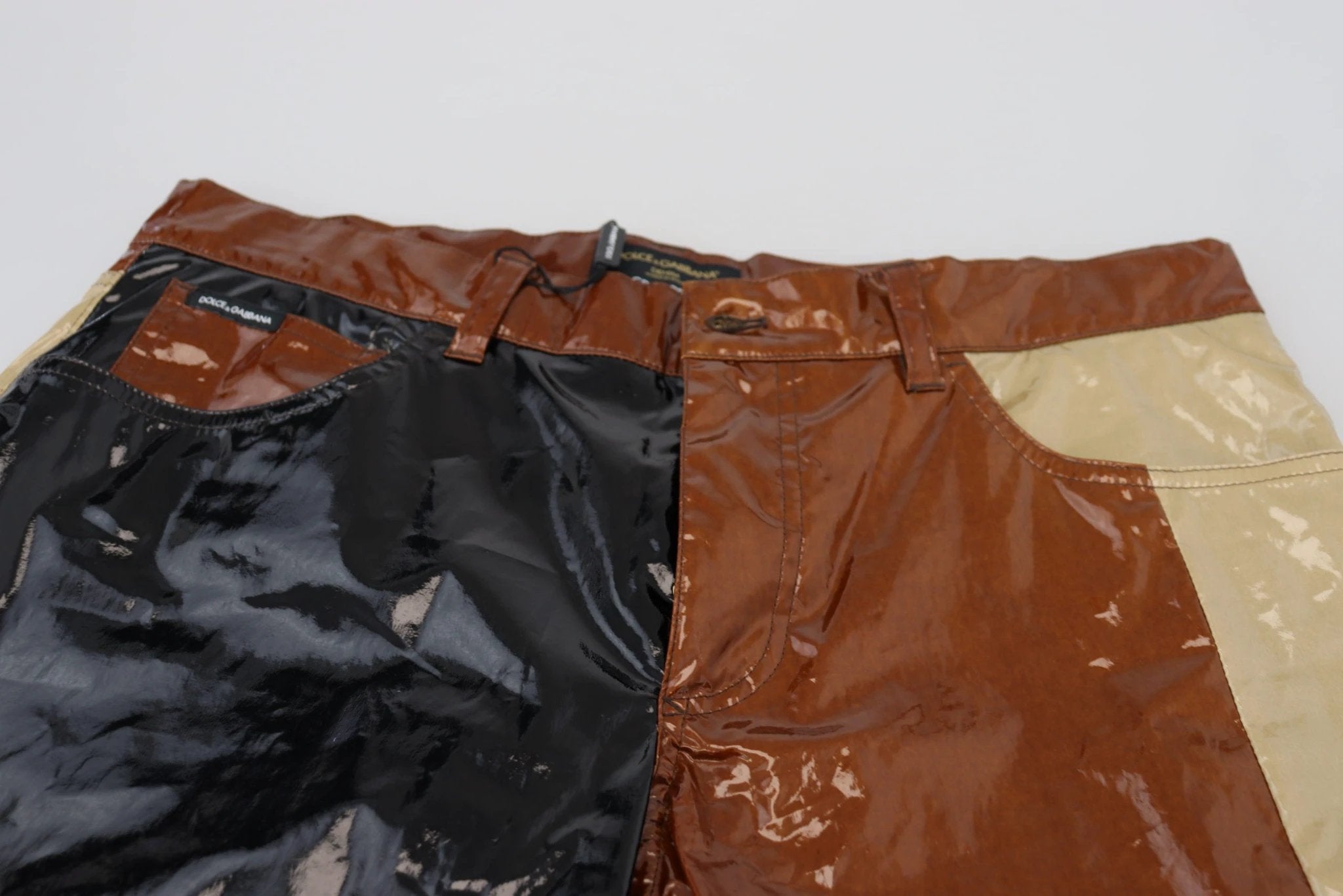 Dolce & Gabbana Multicolor Shining Slim Fit Men Denim Jeans by Dolce & Gabbana