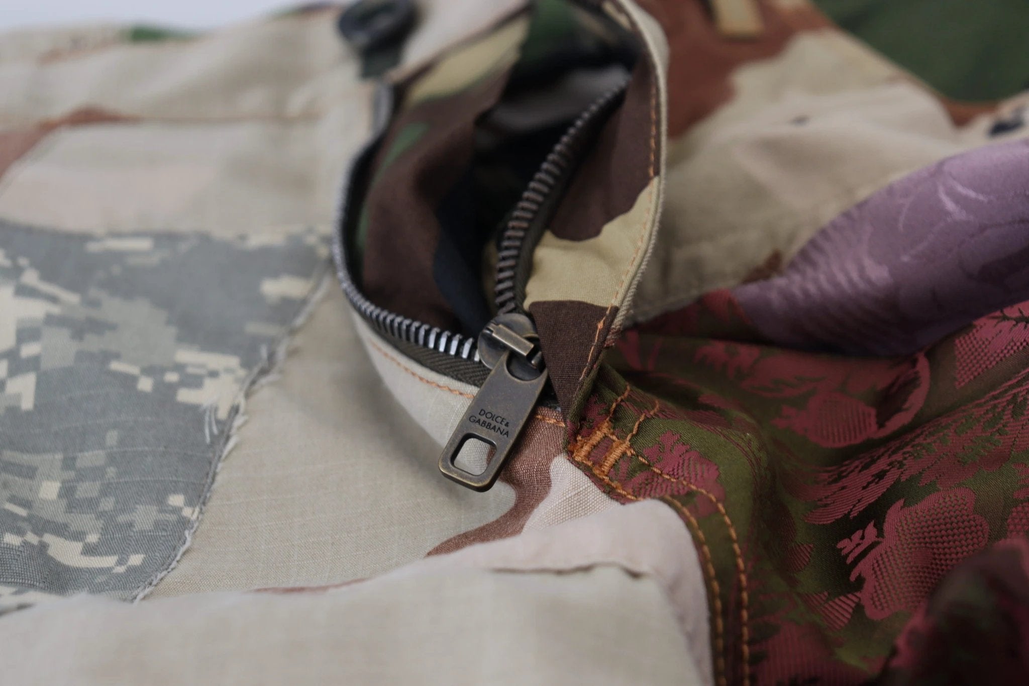 Dolce & Gabbana Multicolor Silk Patchwork Men Denim Jeans by Dolce & Gabbana