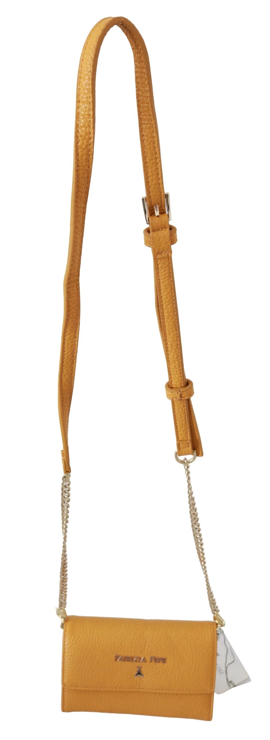 Patrizia Pepe Yellow Logo Leather Shoulder Strap Sling Bag by Patrizia Pepe