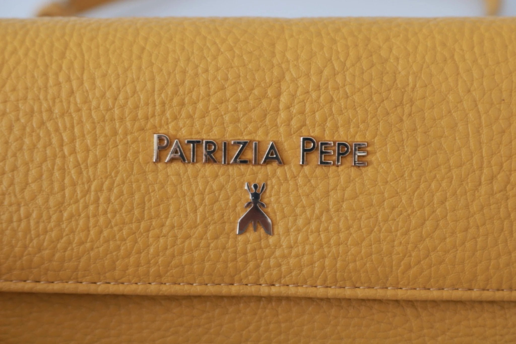 Patrizia Pepe Yellow Logo Leather Shoulder Strap Sling Bag by Patrizia Pepe