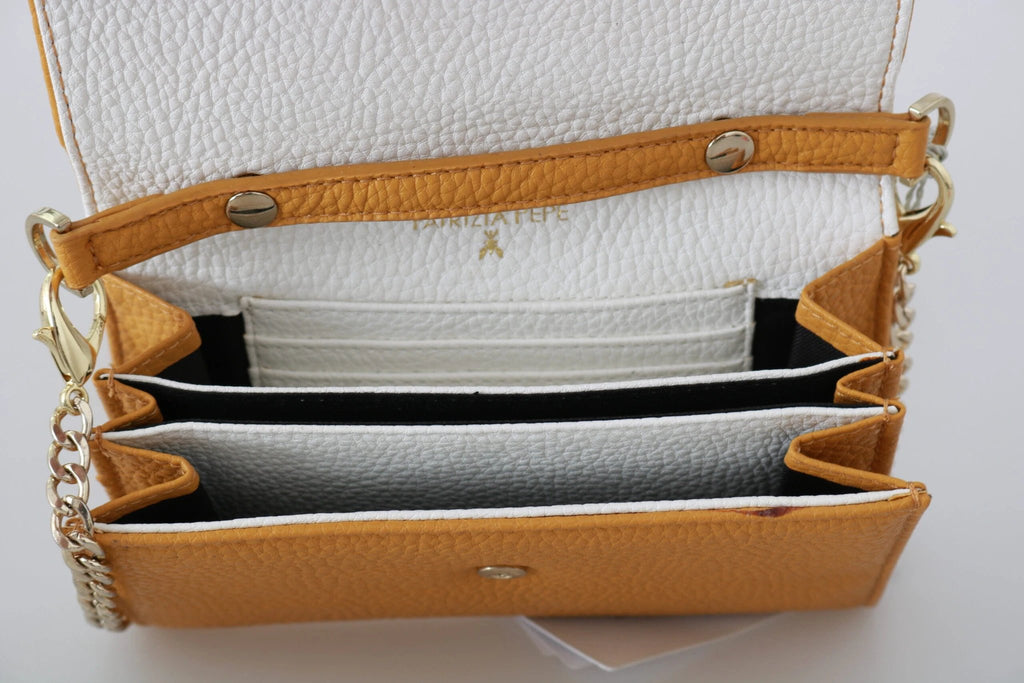 Patrizia Pepe Yellow Logo Leather Shoulder Strap Sling Bag by Patrizia Pepe