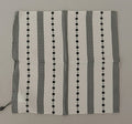 Dolce & Gabbana White Dotted Stripes Square Handkerchief Viscose Scarf by Dolce & Gabbana