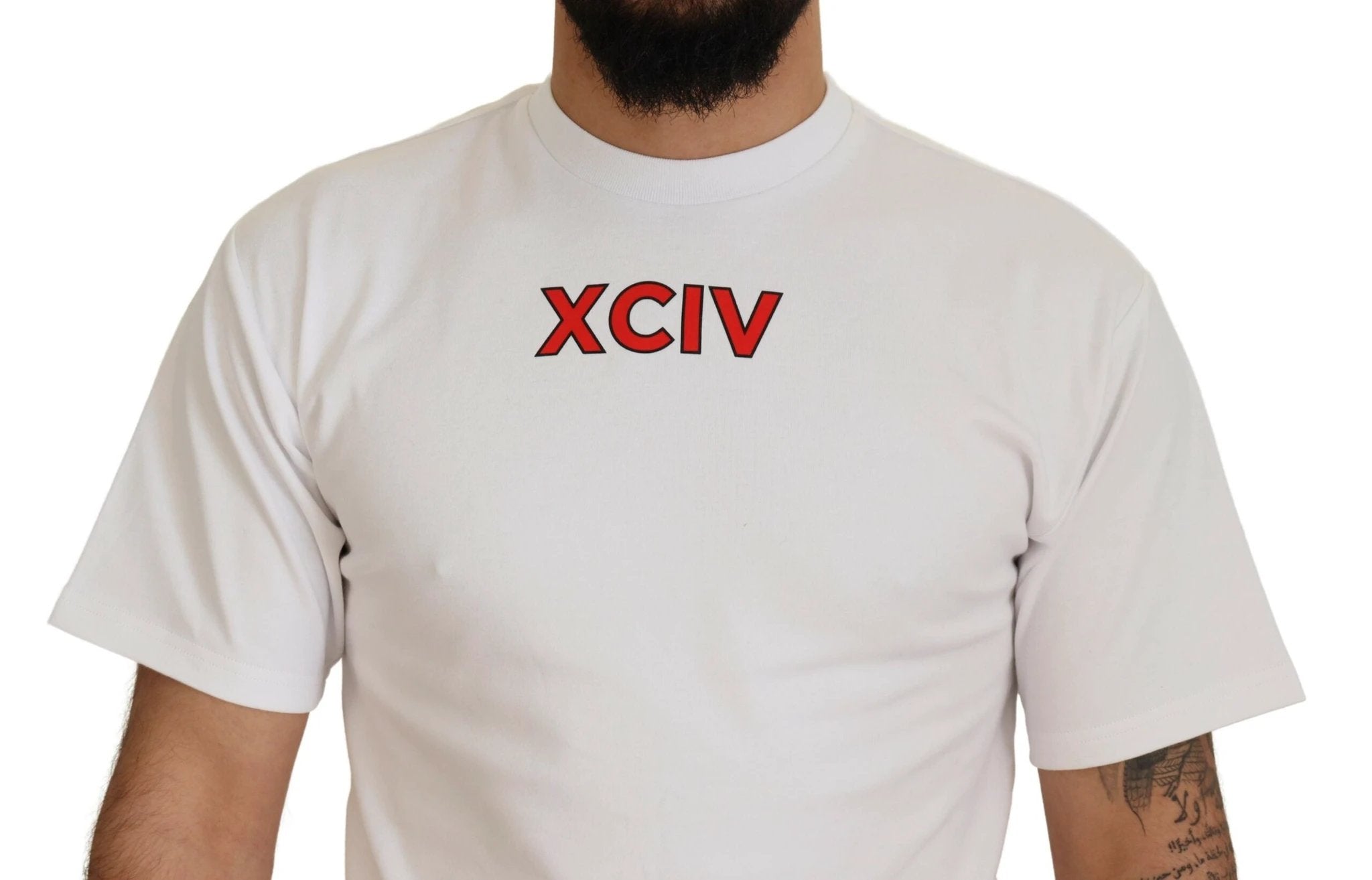 GCDS White Logo Print Cotton Short Sleeves T-shirt by GCDS