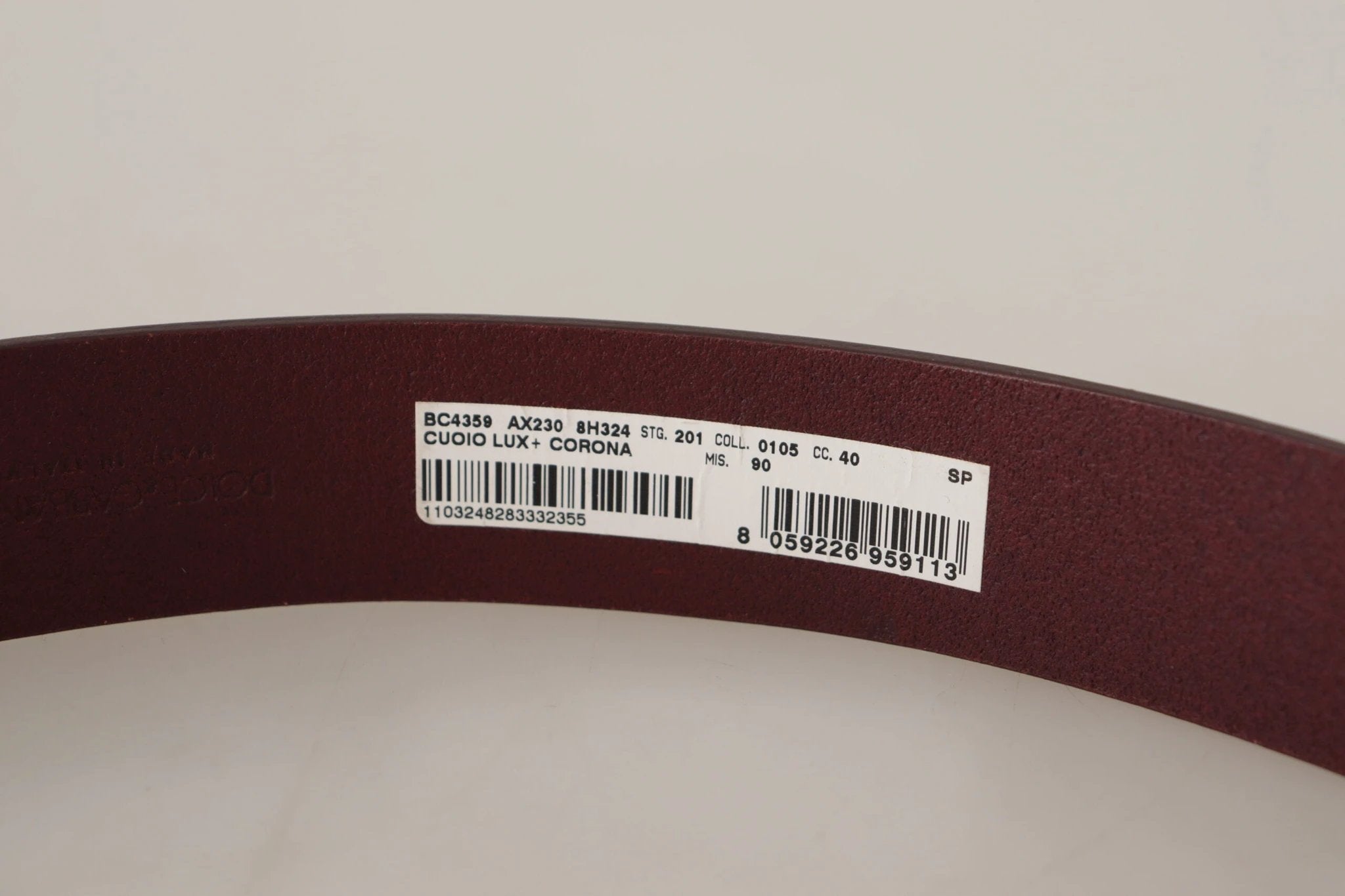 Dolce & Gabbana Brown Leather Silver Metal Crown Buckle Belt by Dolce & Gabbana