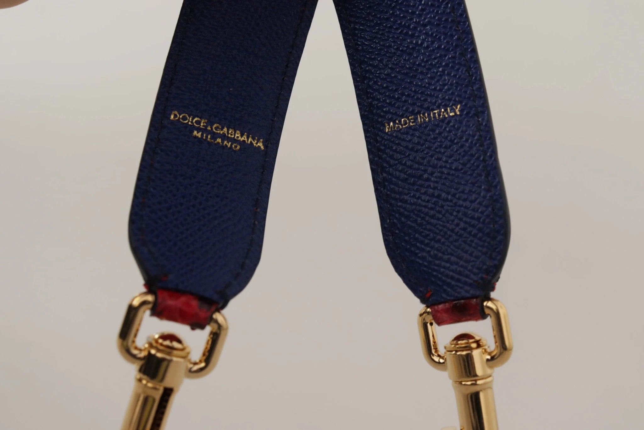 Dolce & Gabbana Red Exotic Leather Crystals Shoulder Strap by Dolce & Gabbana