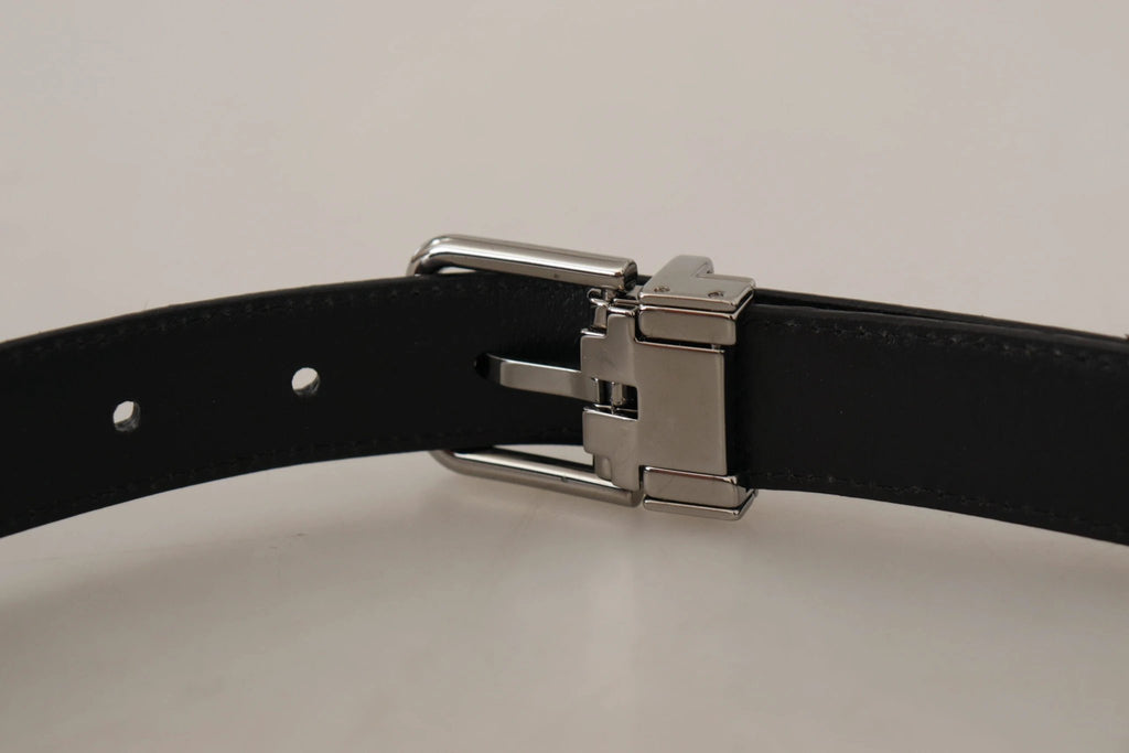 Dolce & Gabbana Red Exotic Leather Metal Logo Buckle Belt by Dolce & Gabbana