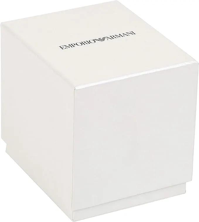 Montre Emporio Armani en acier argenté et quartz