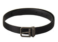Dolce & Gabbana Black Calfskin Leather Vintage Metal Buckle Belt by Dolce & Gabbana