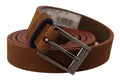 Dolce & Gabbana Brown Logo Engraved Metal Waist Buckle Belt by Dolce & Gabbana