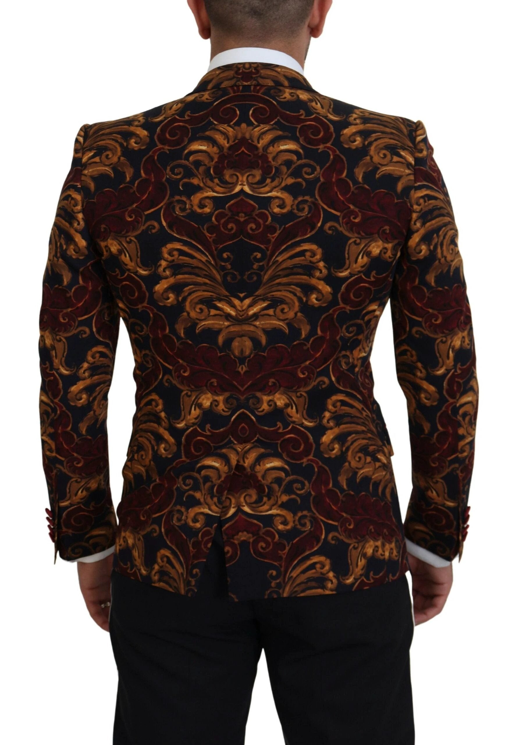 Dolce & Gabbana Multicolor Floral Single Breasted Martini Blazer by Dolce & Gabbana