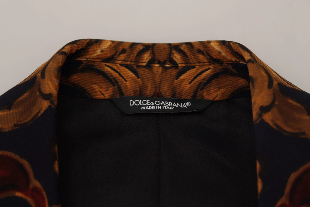 Dolce & Gabbana Multicolor Floral Single Breasted Martini Blazer by Dolce & Gabbana