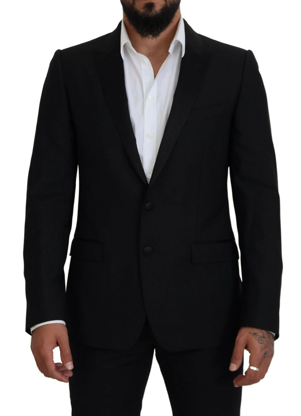 Dolce & Gabbana Black Slim Fit Formal Martini Blazer by Dolce & Gabbana