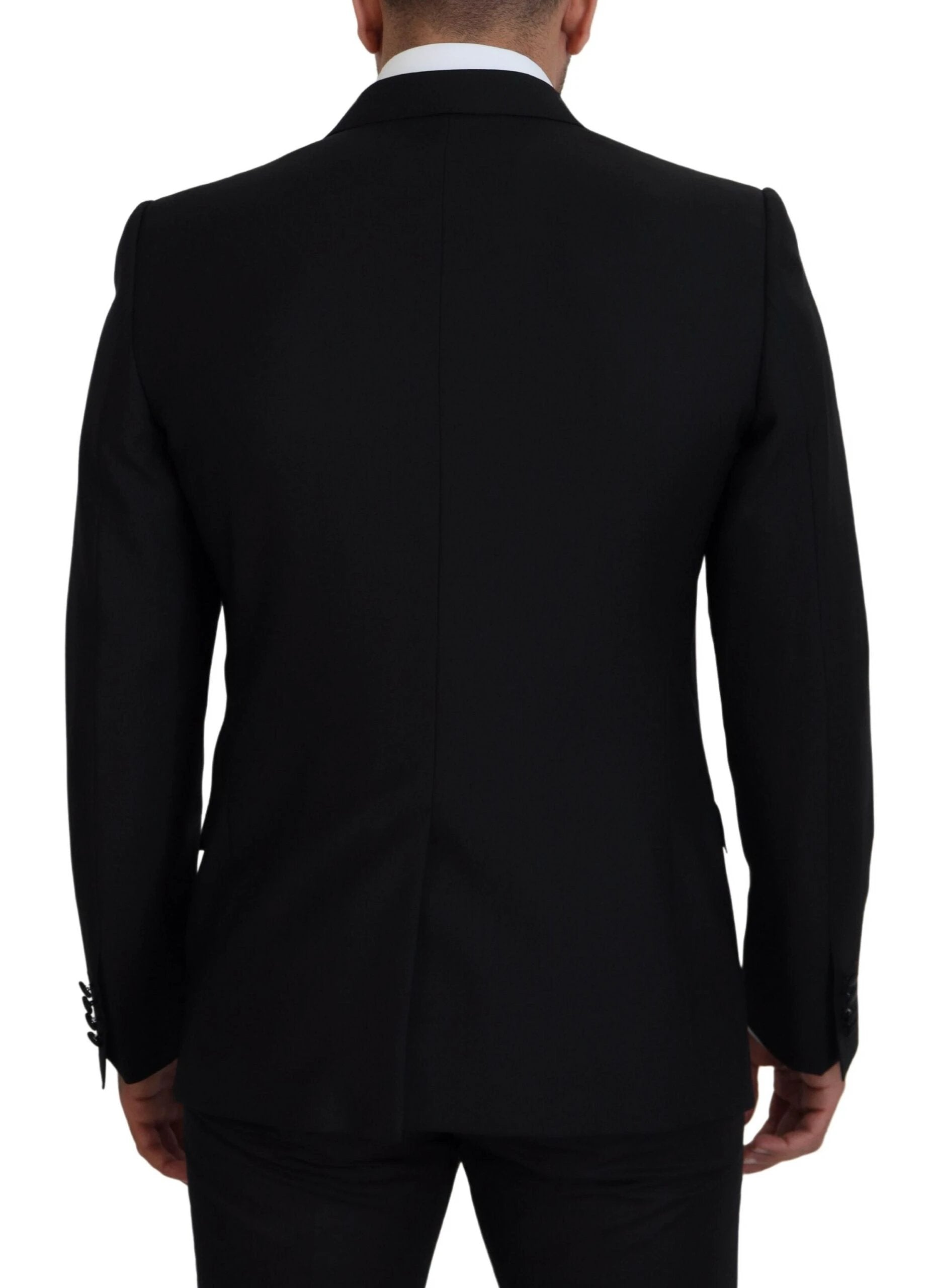 Dolce & Gabbana Black Slim Fit Formal Martini Blazer by Dolce & Gabbana