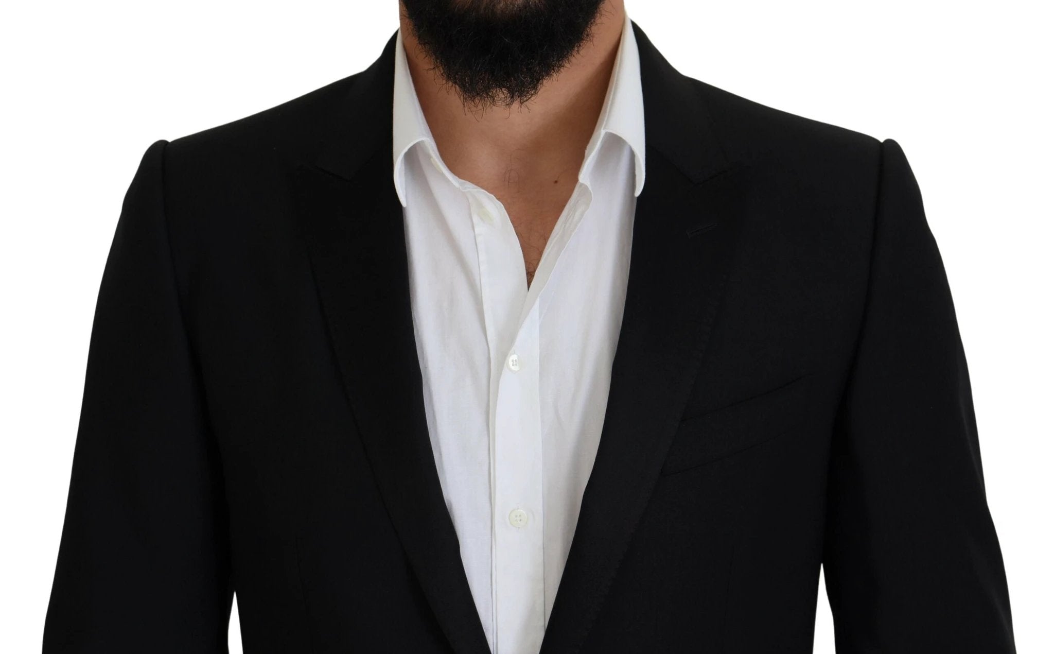 Dolce & Gabbana Black Slim Fit Formal Martini Blazer by Dolce & Gabbana