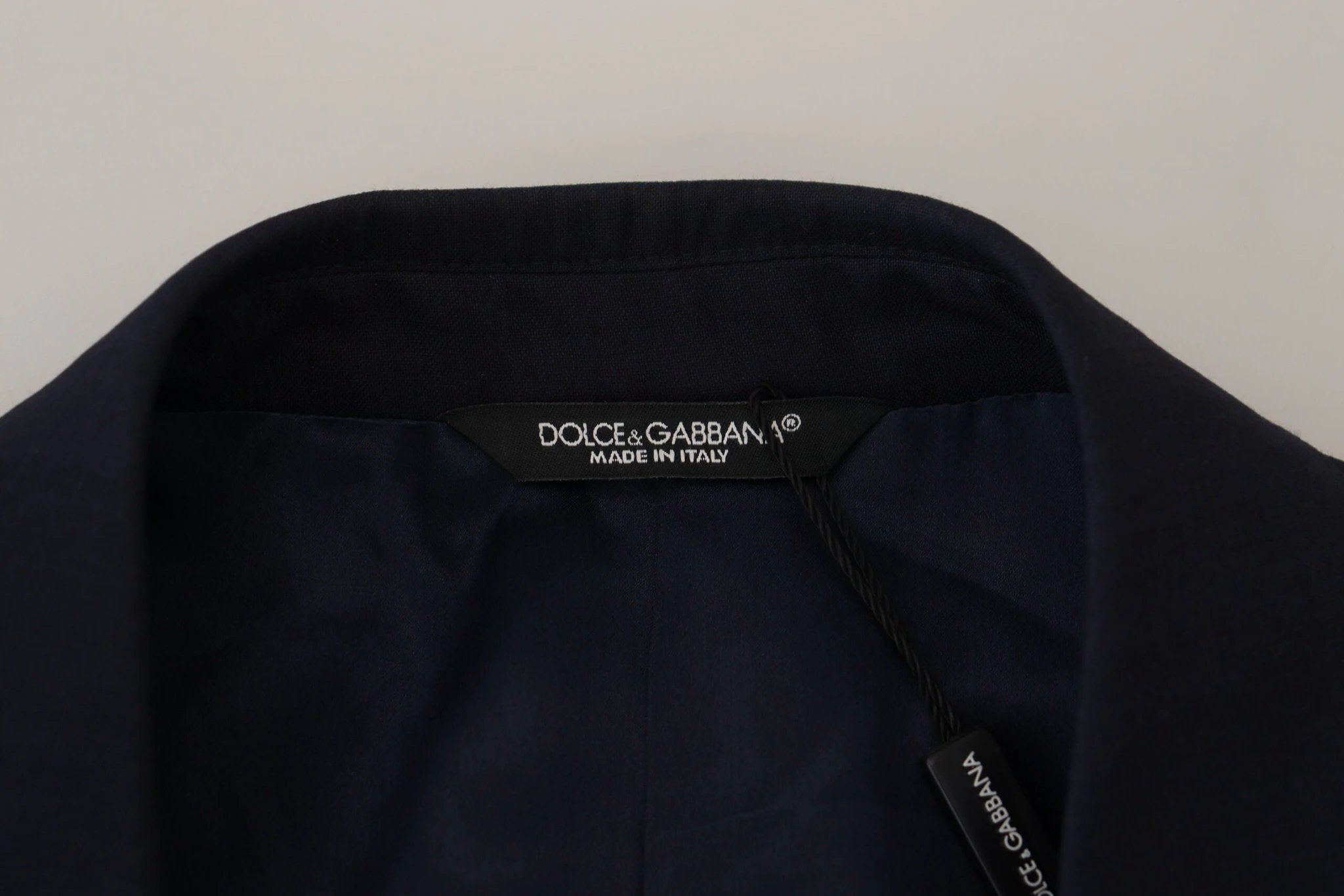 Dolce & Gabbana Blue Wool Slim Fit Formal Coat Blazer by Dolce & Gabbana