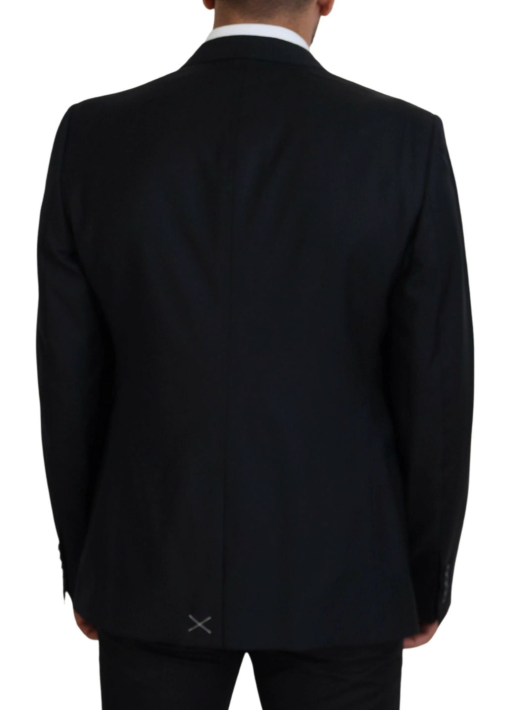 Dolce & Gabbana Dark Blue Wool Formal Sicilia Blazer by Dolce & Gabbana