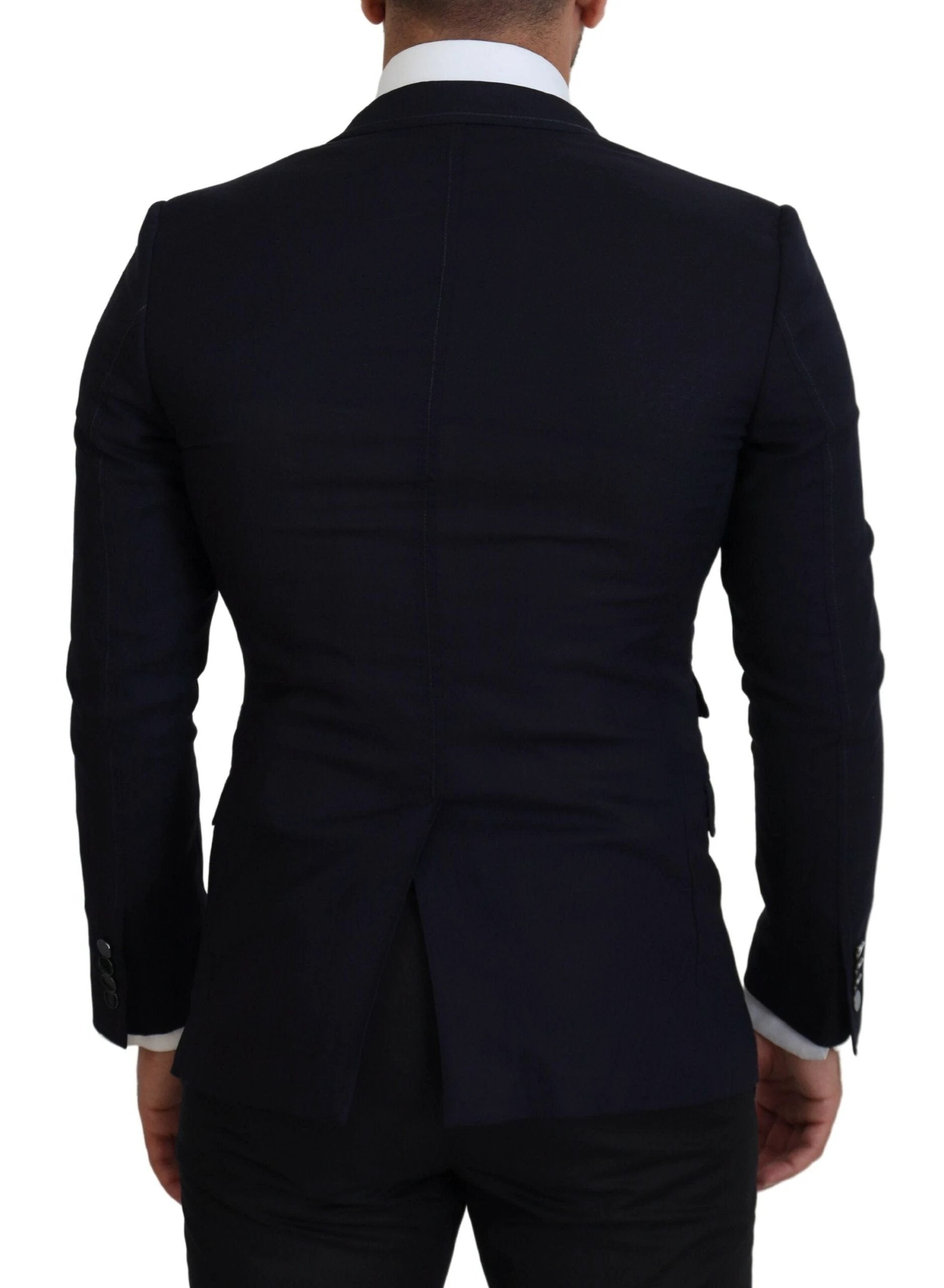 Dolce & Gabbana Blue Wool Formal Taormina Blazer by Dolce & Gabbana