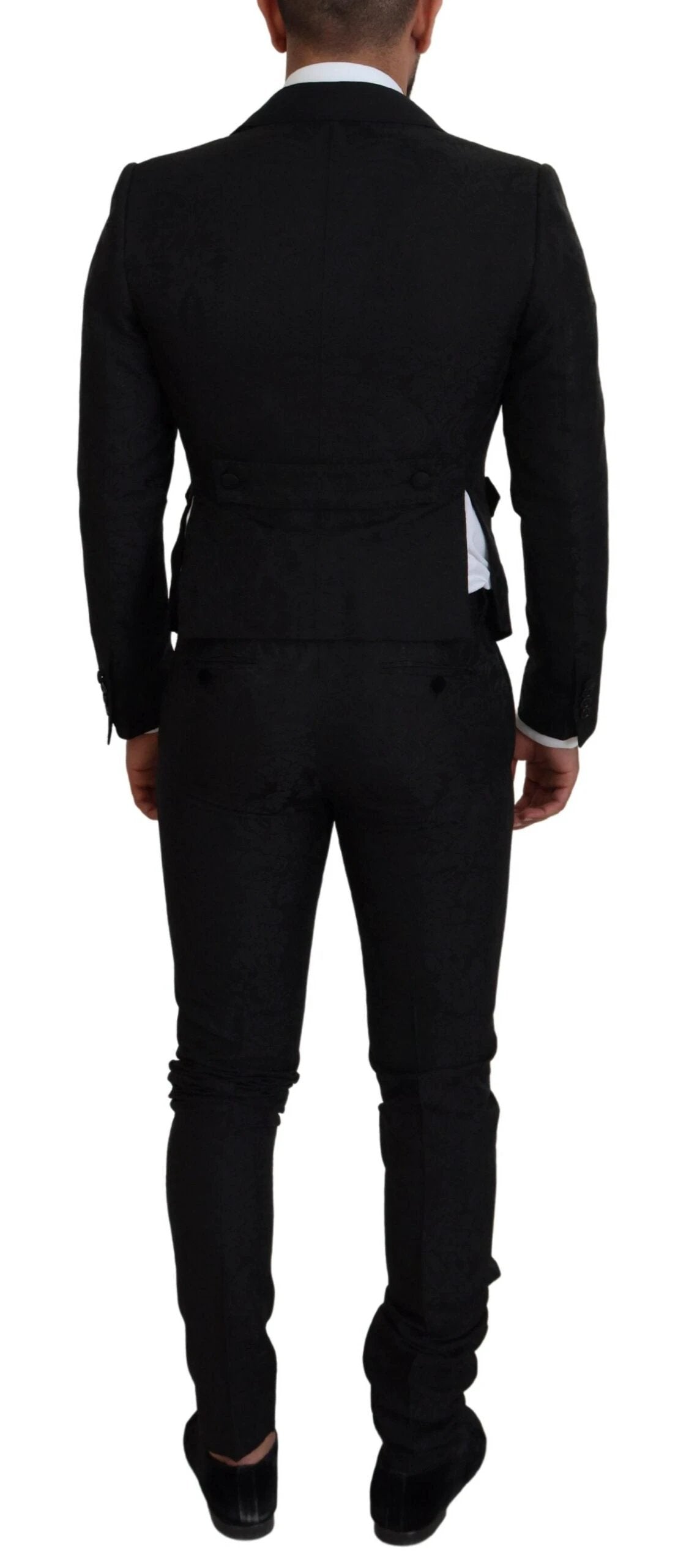 Dolce & Gabbana Black Polyester Men 2 Piece MARTINI Suit by Dolce & Gabbana