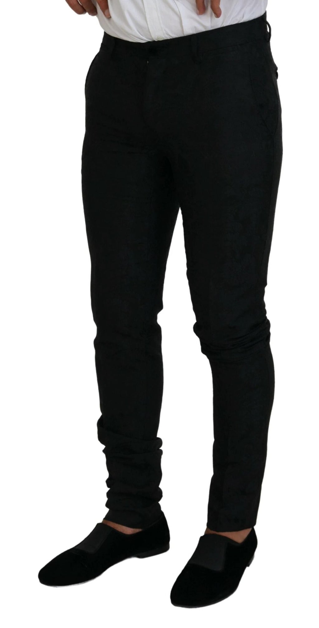 Dolce & Gabbana Black Polyester Men 2 Piece MARTINI Suit by Dolce & Gabbana