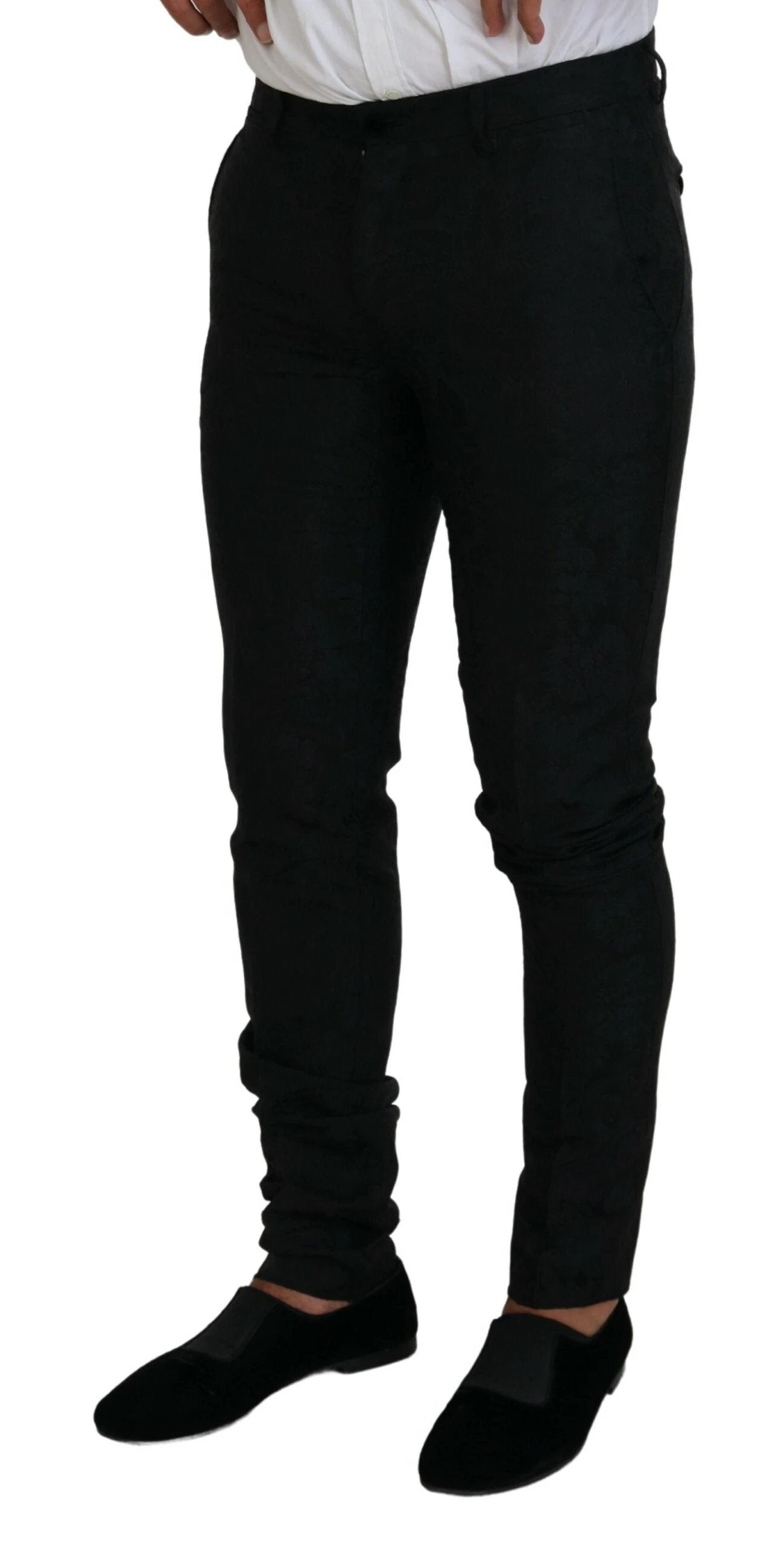 Dolce & Gabbana Black Polyester Men 2 Piece MARTINI Suit by Dolce & Gabbana