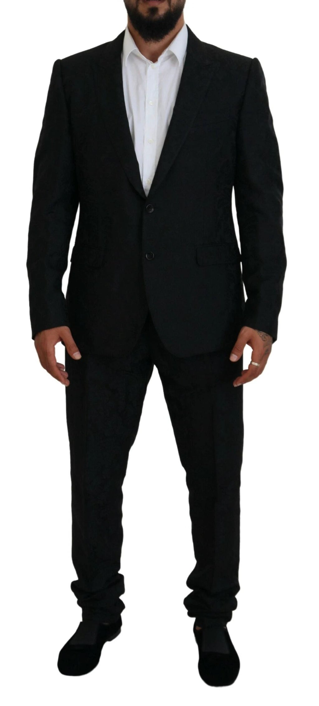 Dolce & Gabbana Black Single Breasted 2 Piece MARTINI Suit by Dolce & Gabbana