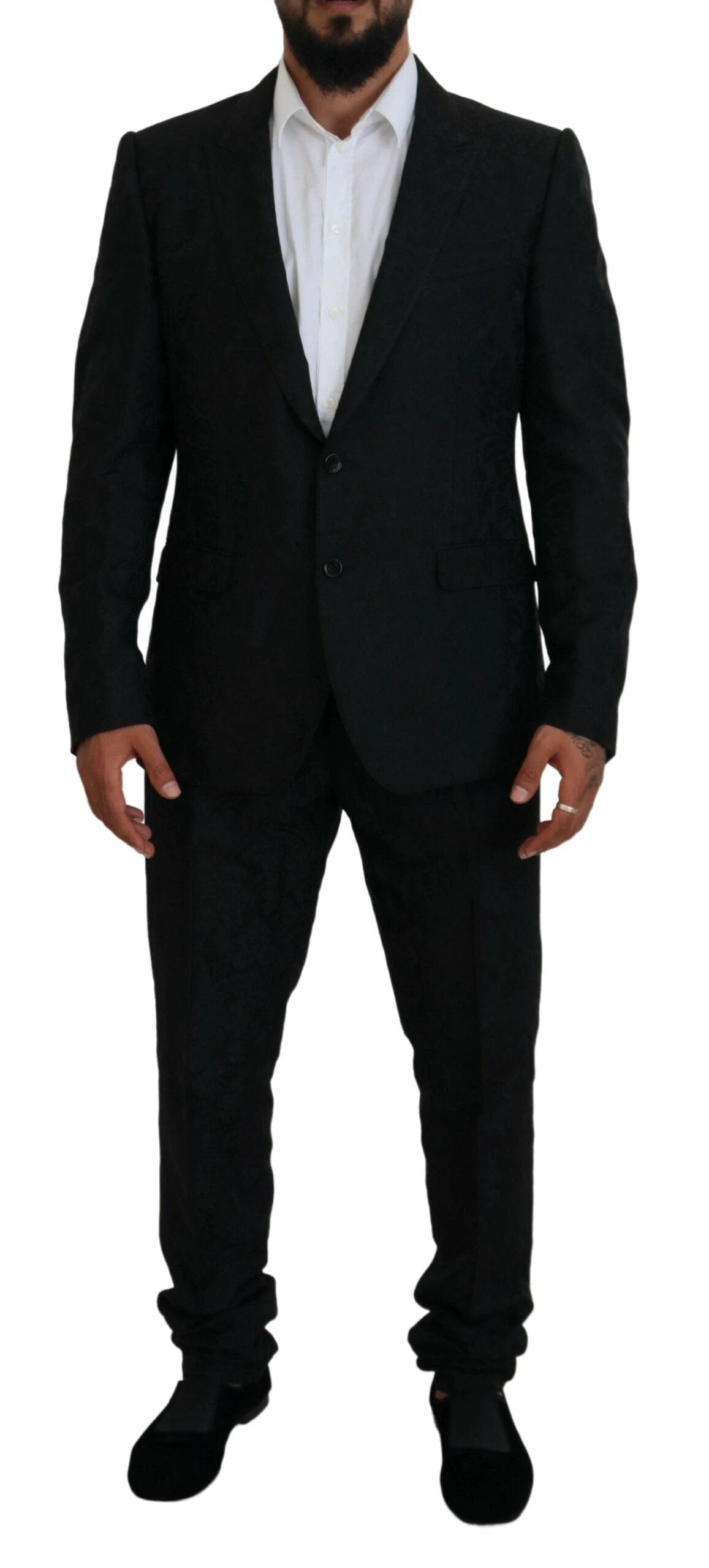 Dolce & Gabbana Black Single Breasted 2 Piece MARTINI Suit by Dolce & Gabbana