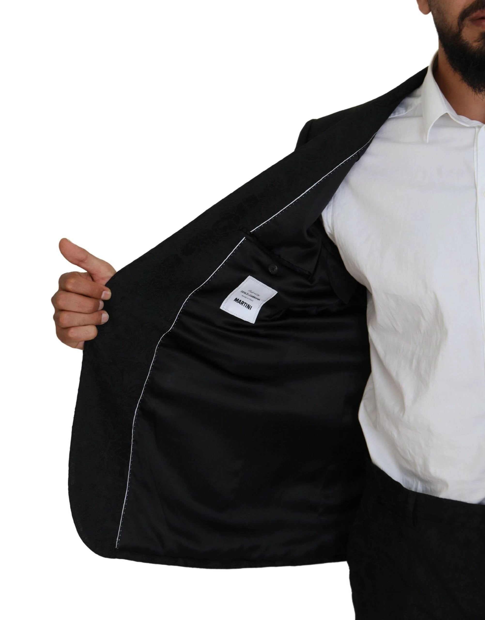 Dolce & Gabbana Black Single Breasted 2 Piece MARTINI Suit by Dolce & Gabbana