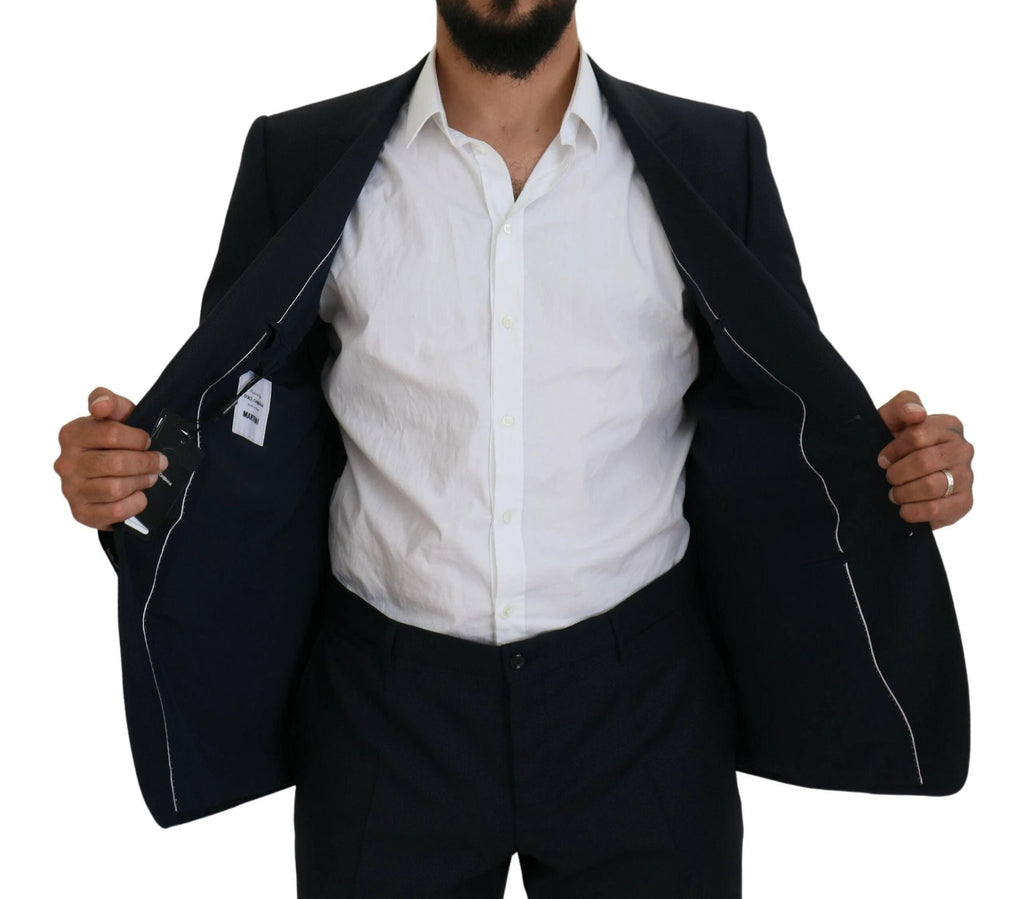 Dolce & Gabbana Blue Single Breasted 2 Piece MARTINI Suit by Dolce & Gabbana