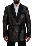 Dolce & Gabbana Gold Purple Baroque Jacket Blazer Robe by Dolce & Gabbana