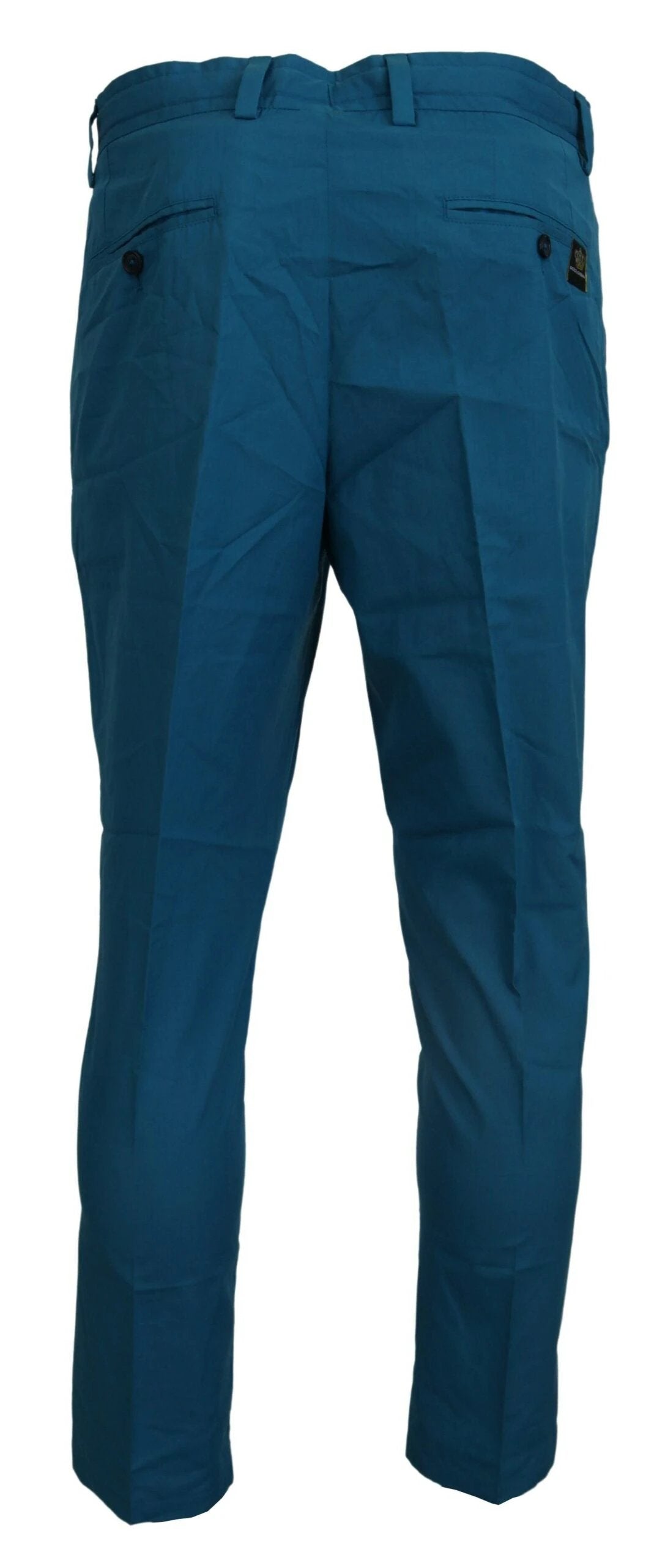 Dolce & Gabbana Blue Cotton Chinos Trousers Pants by Dolce & Gabbana
