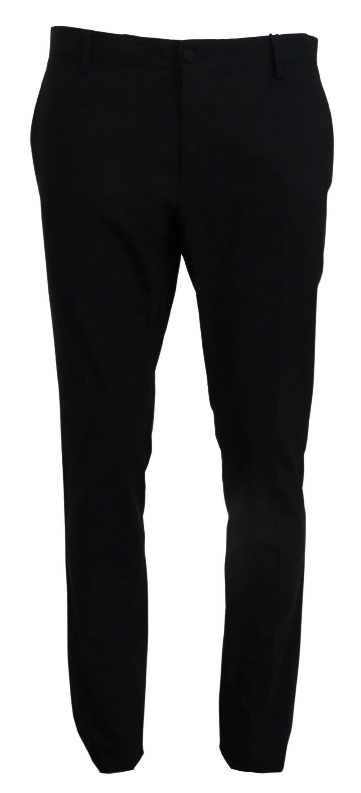Dolce & Gabbana Blue Wool Stretch Dress Formal Slim Fit Pant by Dolce & Gabbana