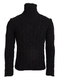 Dolce & Gabbana Brown Wool Knit Turtleneck Pullover Sweater by Dolce & Gabbana