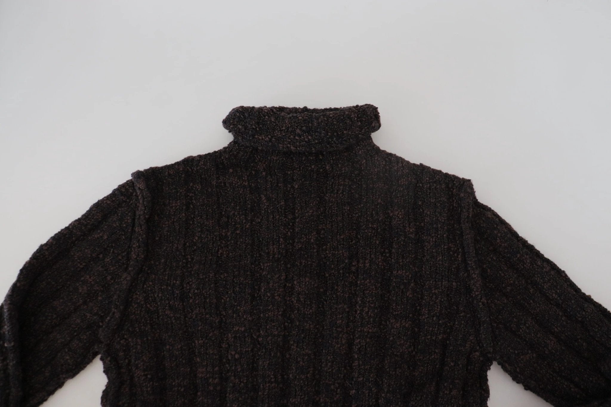Dolce & Gabbana Brown Wool Knit Turtleneck Pullover Sweater by Dolce & Gabbana