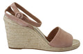 Prada Pink Suede Leather Ankle Strap Sandals by Prada